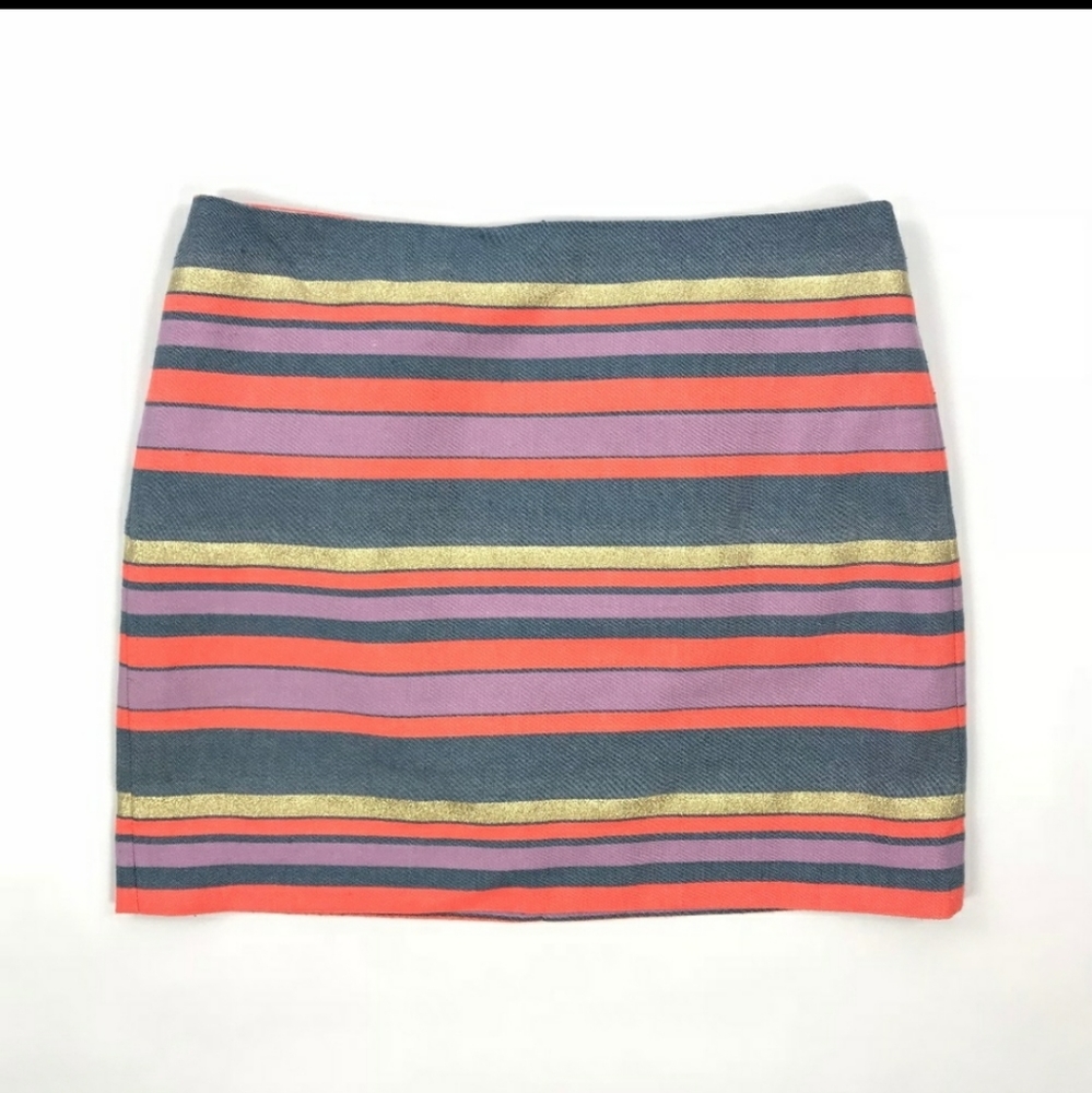 Jcrew stripped skirt